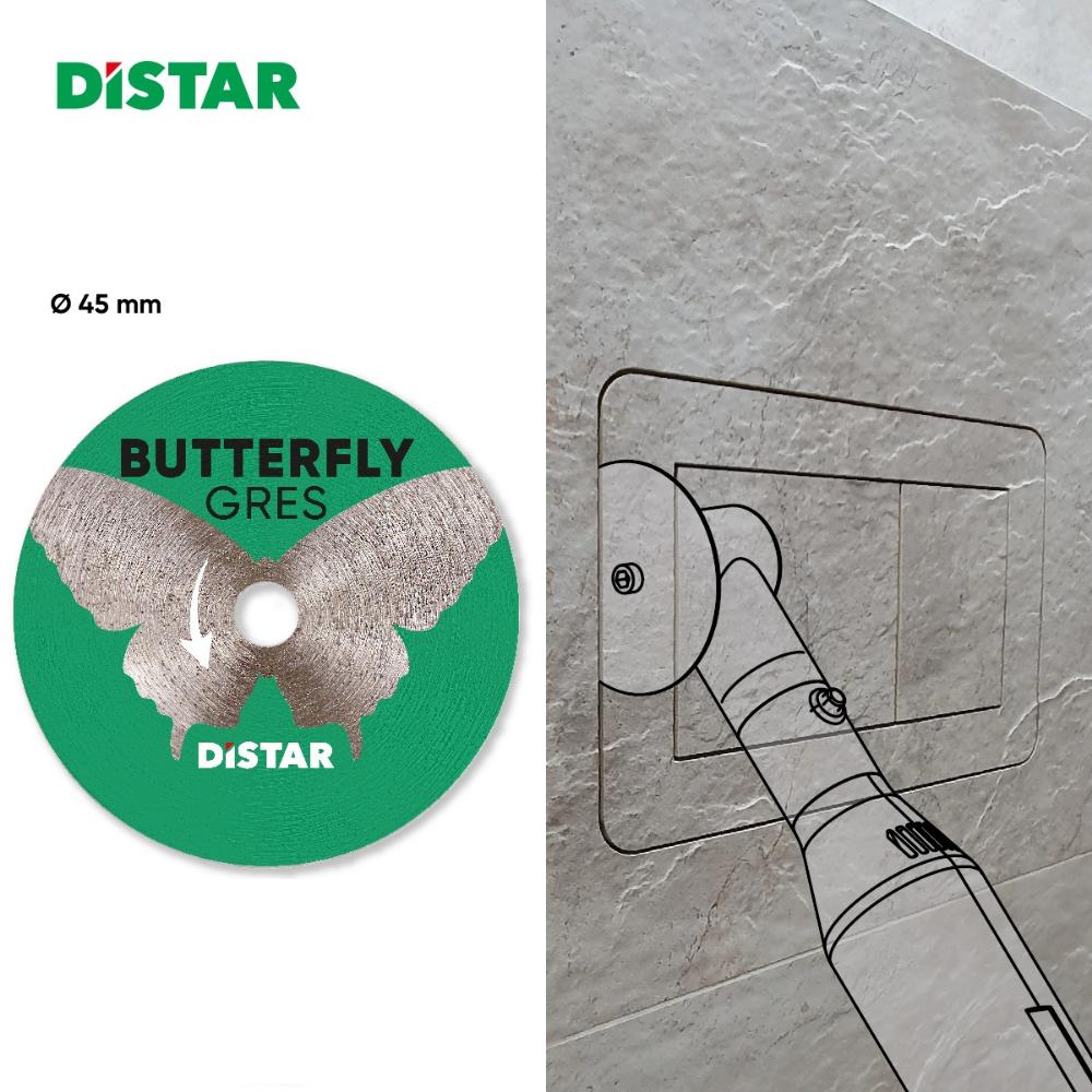 Διαμαντόδισκος Πολυεργαλείου Υγρής Κοπής Για Πορσελάνη 45x0.6 Butterfly Distar