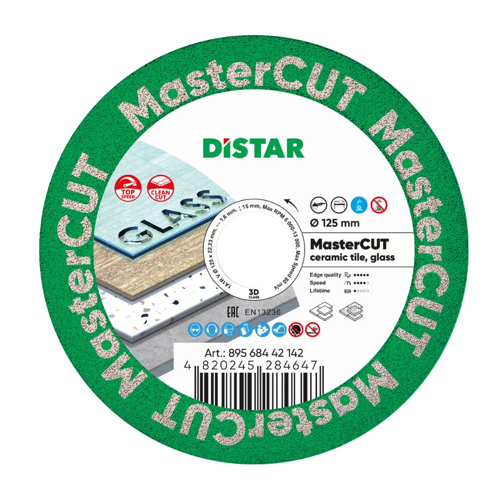 Διαμαντόδισκος Πορσελάνης MasterCut 125mm x 1.0x15x22.23 Distar