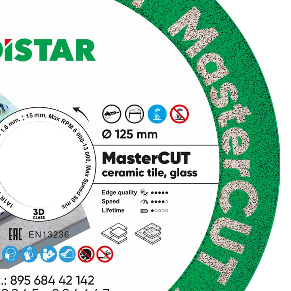 Διαμαντόδισκος Πορσελάνης MasterCut 125mm x 1.0x15x22.23 Distar