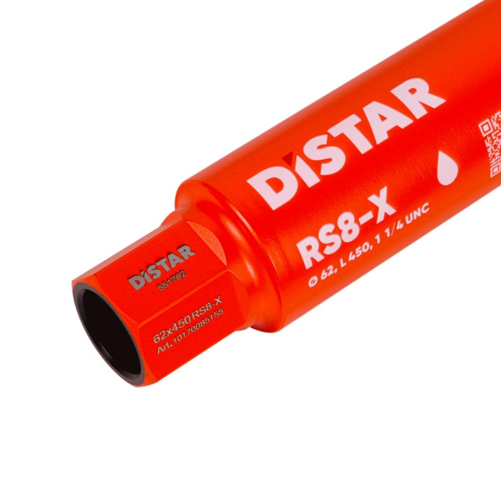 Διαμαντοκορώνα Καροτιέρας Υγρής Κοπής 62x450mm x 1 1/4 RS8-X Distar