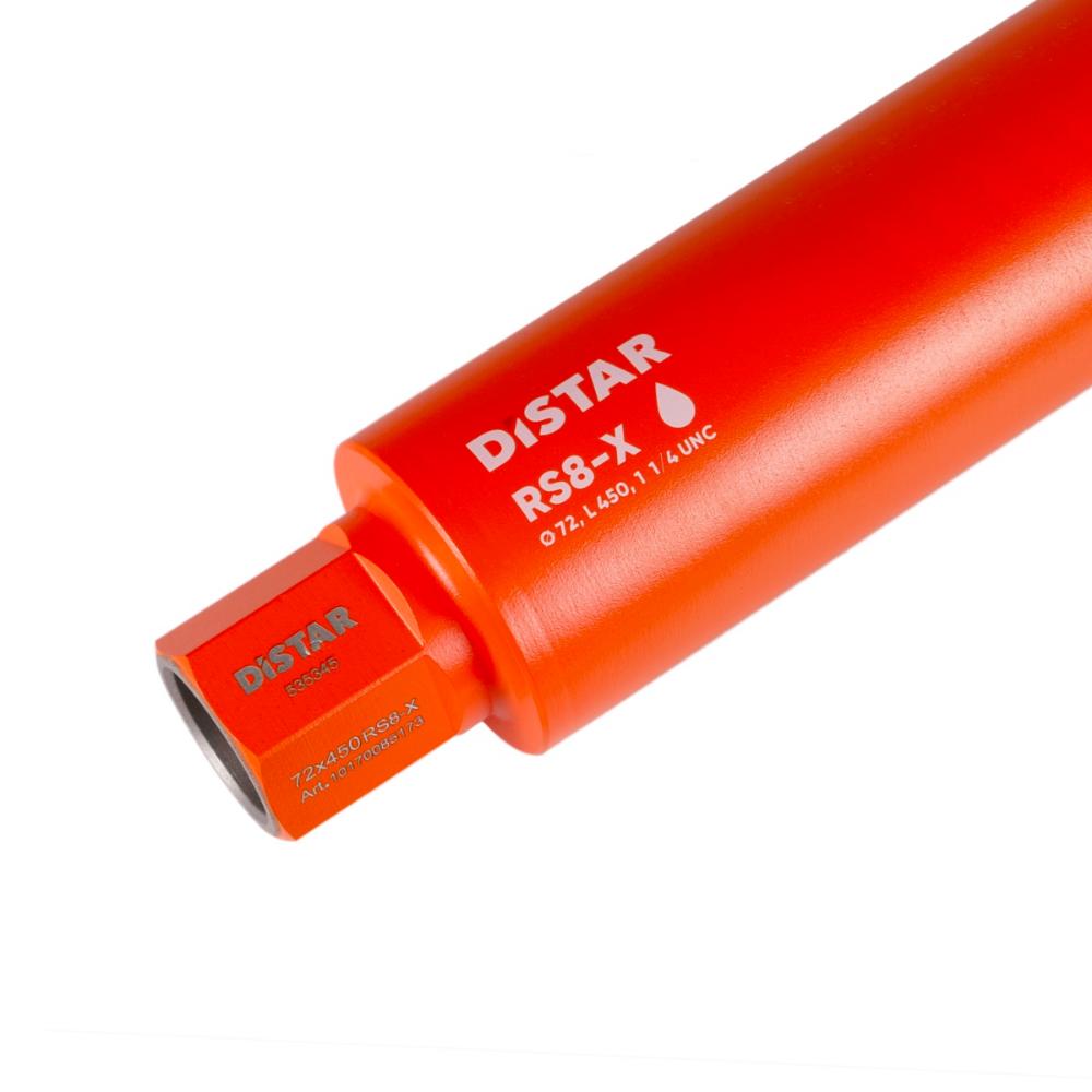 Διαμαντοκορώνα Καροτιέρας Υγρής Κοπής 72x450mm x 1 1/4 RS8-X Distar