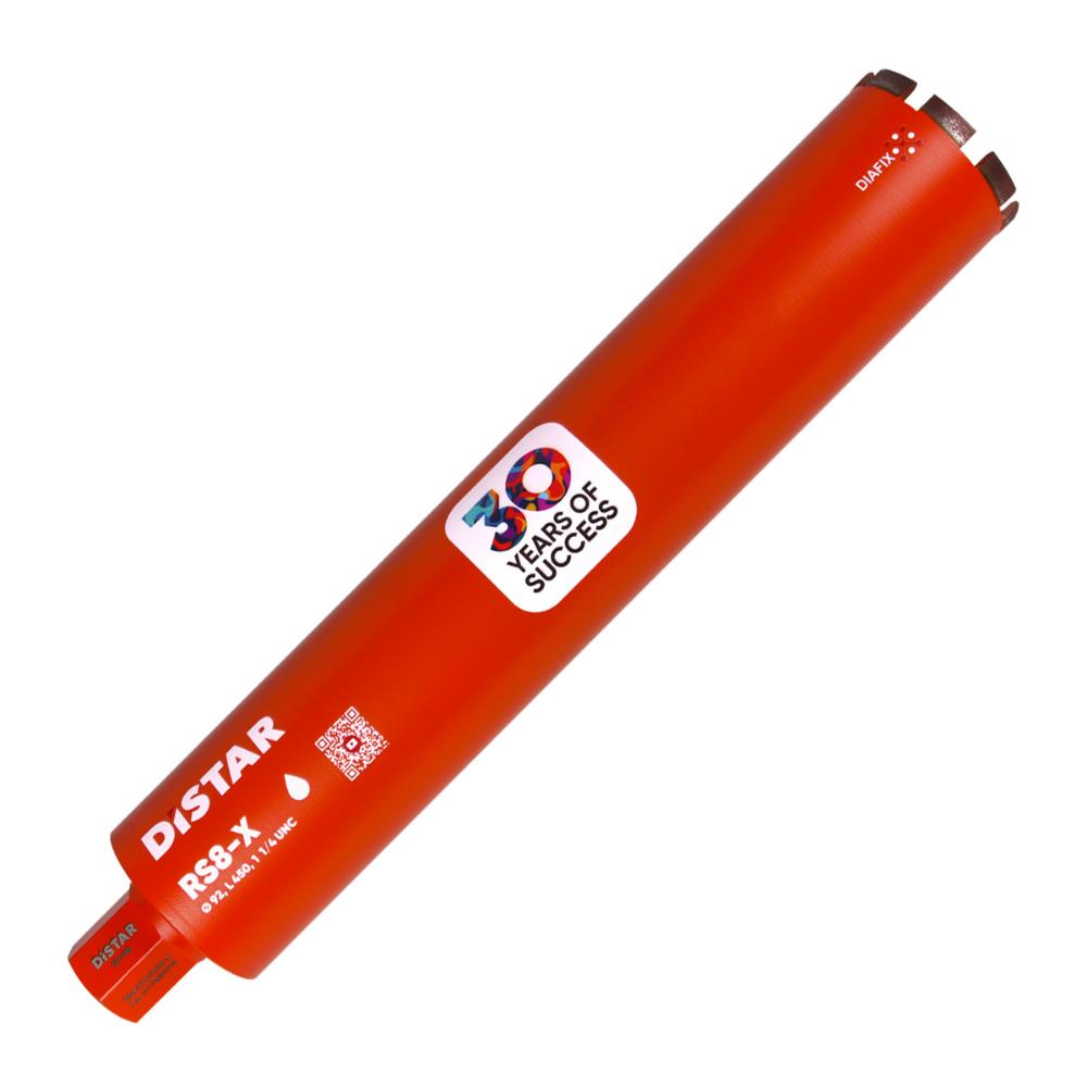 Διαμαντοκορώνα Καροτιέρας Υγρής Κοπής 92x450mm x 1 1/4 RS8-X Distar