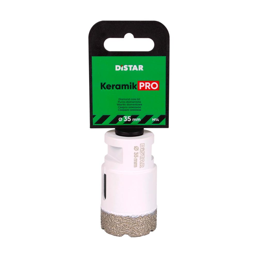 Διαμαντοτρύπανο Γωνιακών Τροχών Ξηρής Κοπής 35mm x 35mm M14 Keramik Pro Distar