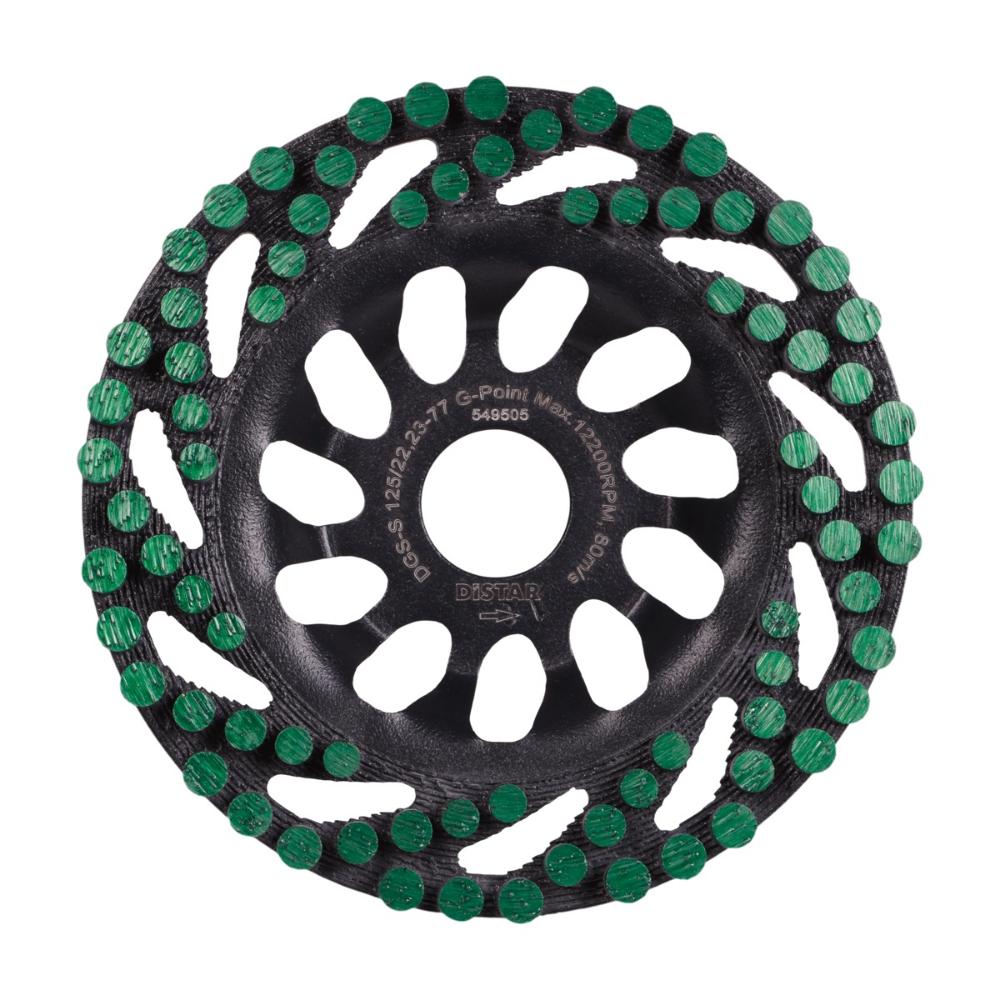 Δίσκος Λείανσης Δομικών Υλικών 125mm DGS-S Green Point Distar