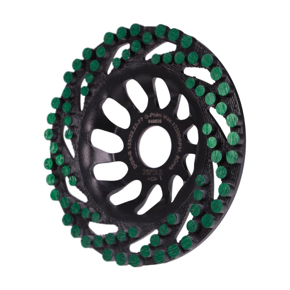 Δίσκος Λείανσης Δομικών Υλικών 125mm DGS-S Green Point Distar