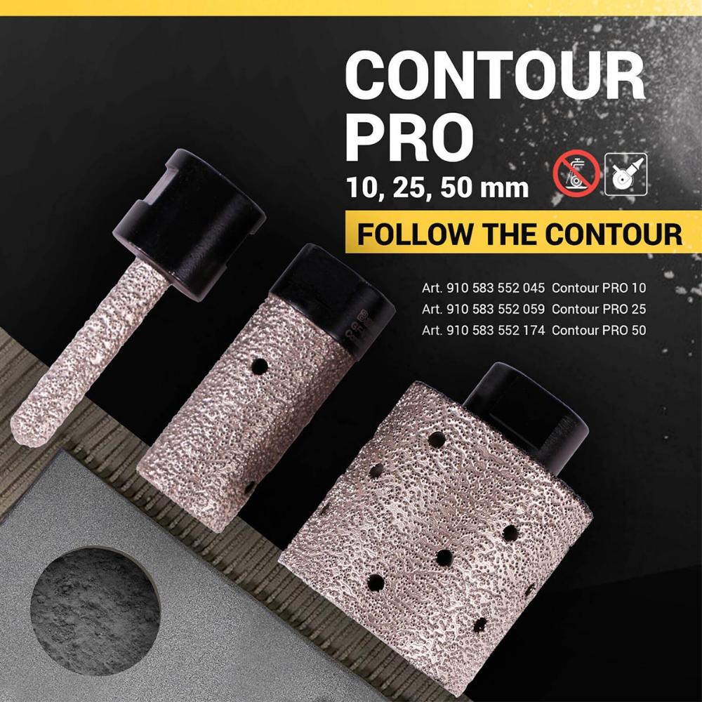 Φρέζα Διαμαντιού Γωνιακών Τροχών 50mm x 50mm M14 ContourPro Distar