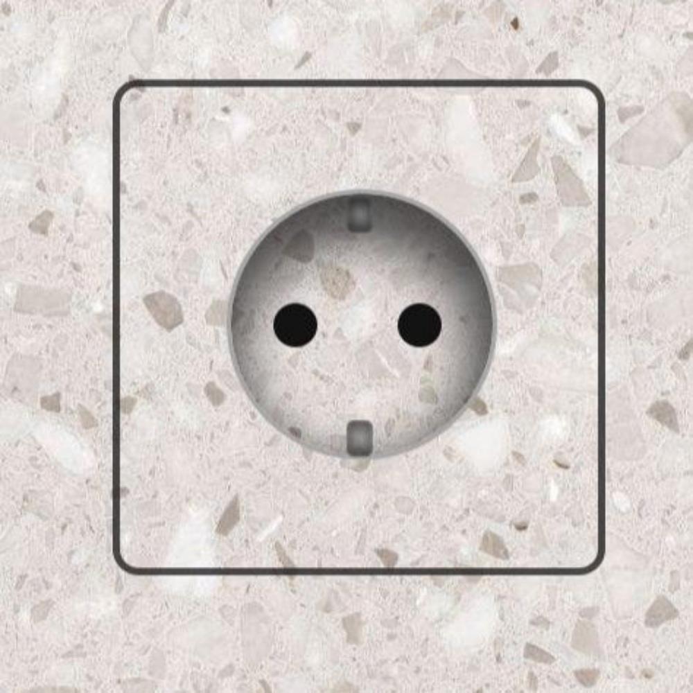 Κρυφή Πρίζα Λευκό Χρώμα Edplit Socket Mechanism