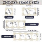Κρυφό Module Frame Edplit Για Πρίζα ή Διακόπτη Διπλό
