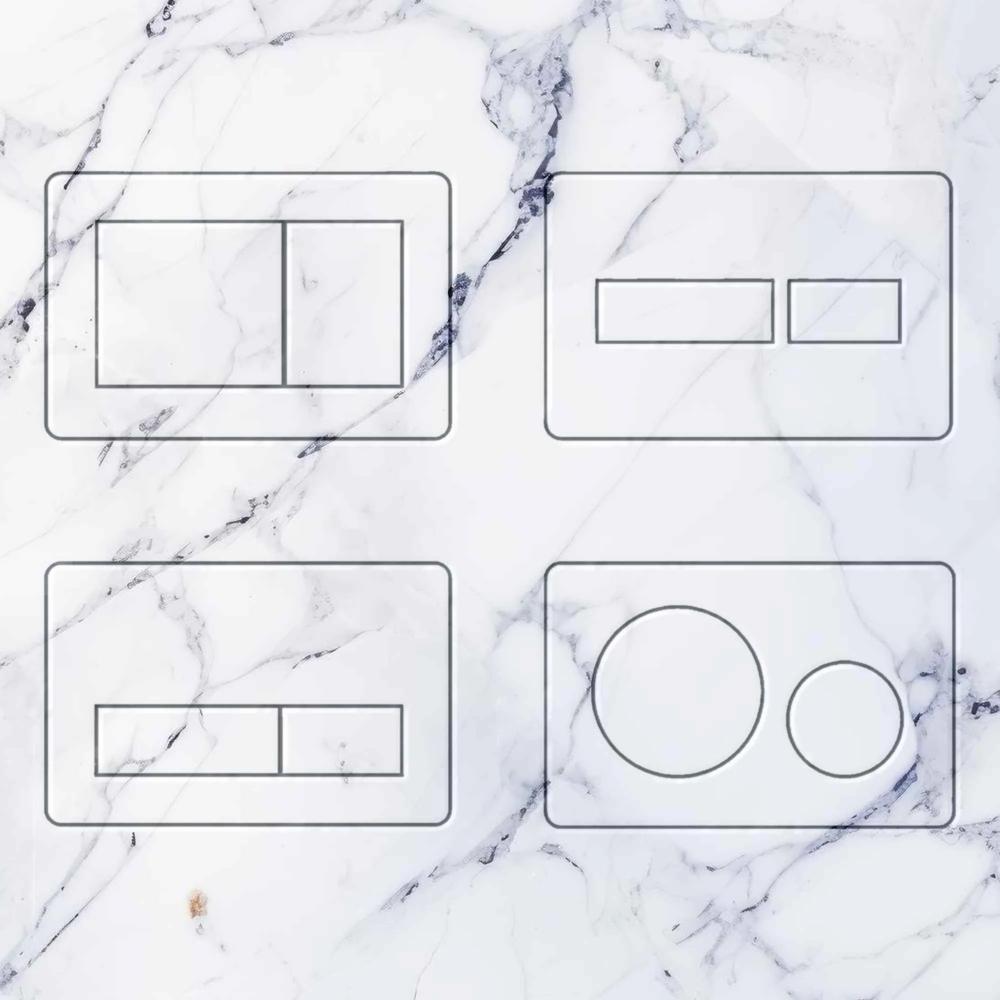 Κρυφό Μπουτόν Λεκάνης Edplit M1 – Hidden Flush Button (7 σε 1)