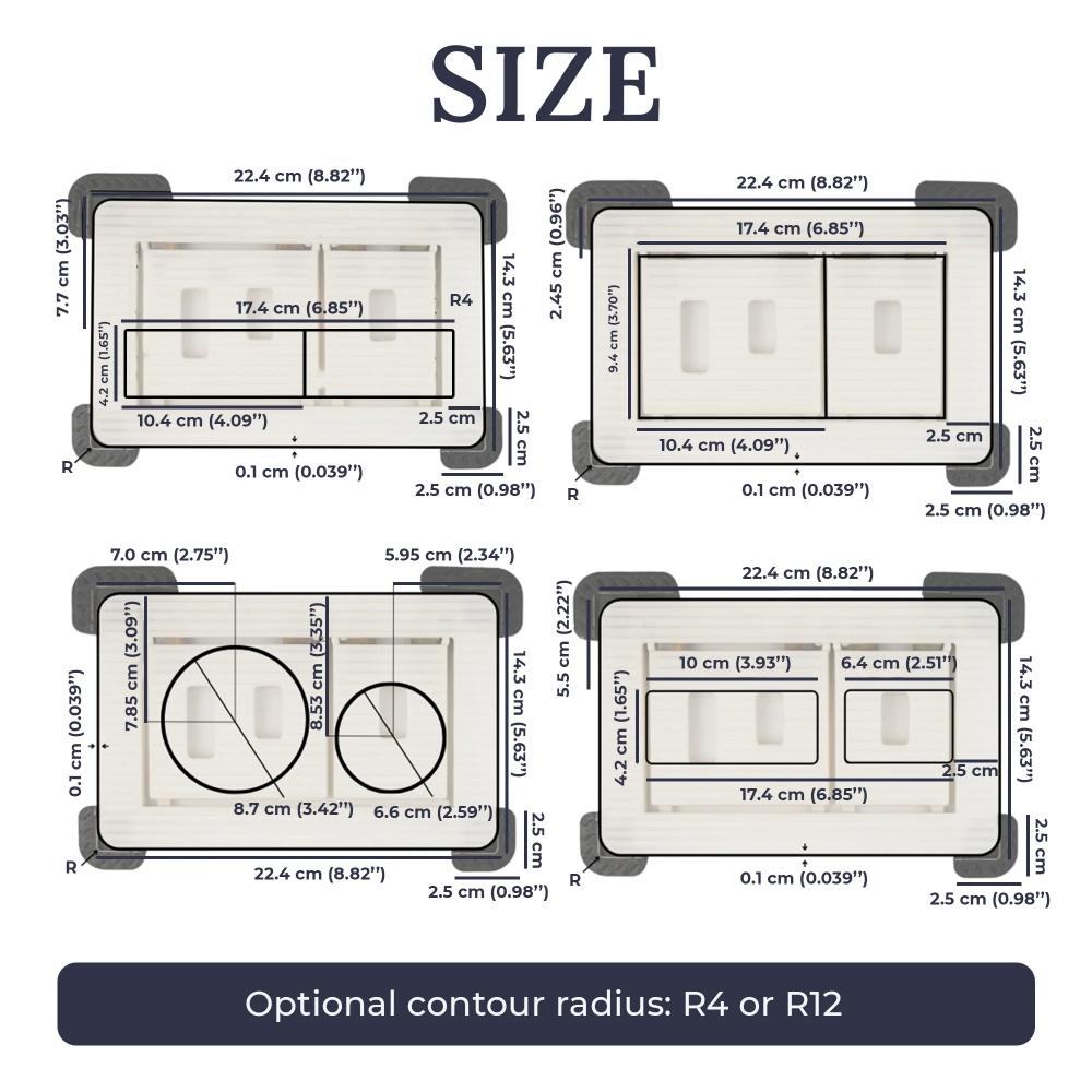 Κρυφό Μπουτόν Λεκάνης Edplit M1 – Hidden Flush Button (7 σε 1)