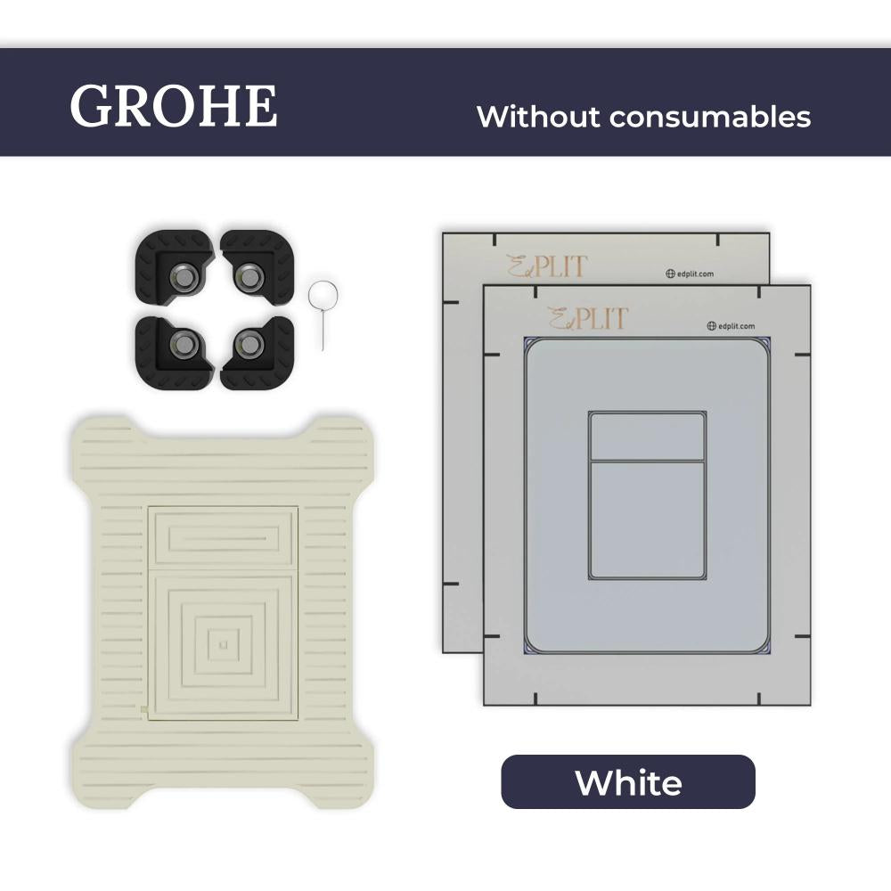 Κρυφό Μπουτόν Λεκάνης Edplit M3 – Hidden Flush Button για GROHE Λευκό (Χωρίς Αναλώσιμα)