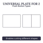 Κρυφό Μπουτόν Λεκάνης Edplit M4 – Hidden Flush Button Frameless (11 in 1, Χωρίς Αναλώσιμα)