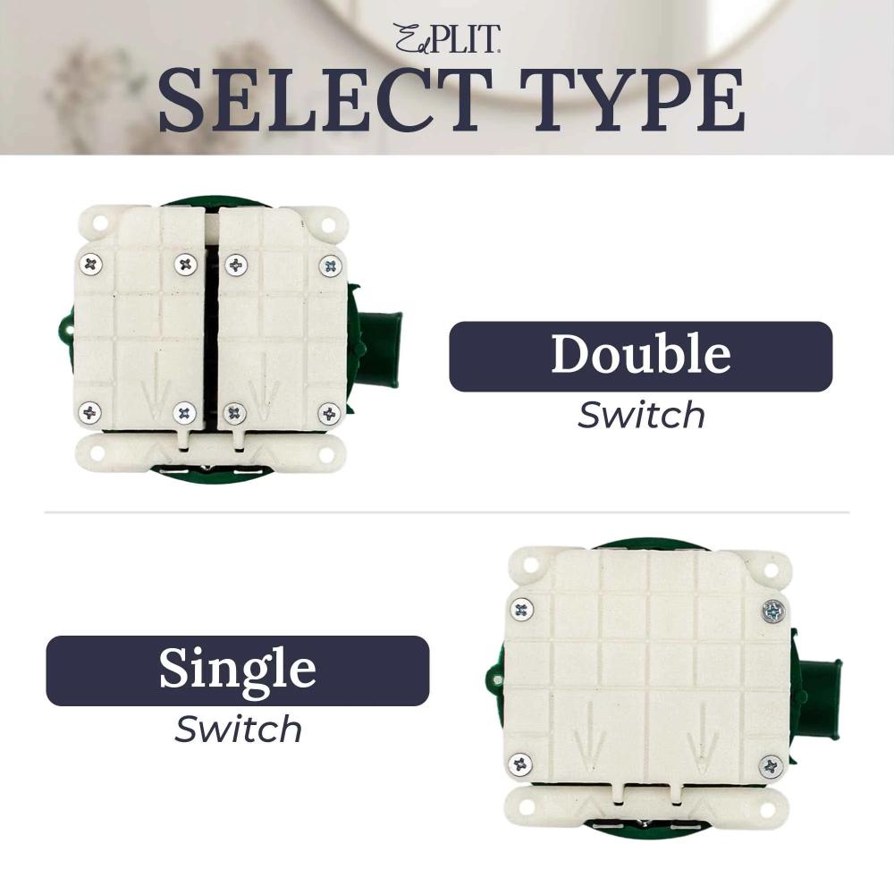 Κρυφός Διακόπτης Διπλός Edplit – Hidden Switch Module (Invisible Push Switch)