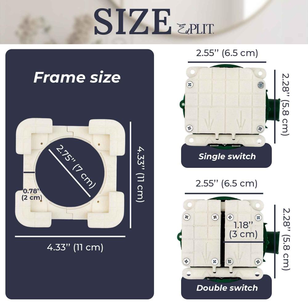 Κρυφός Διακόπτης Μονός Edplit – Hidden Switch Module (Invisible Push Switch)