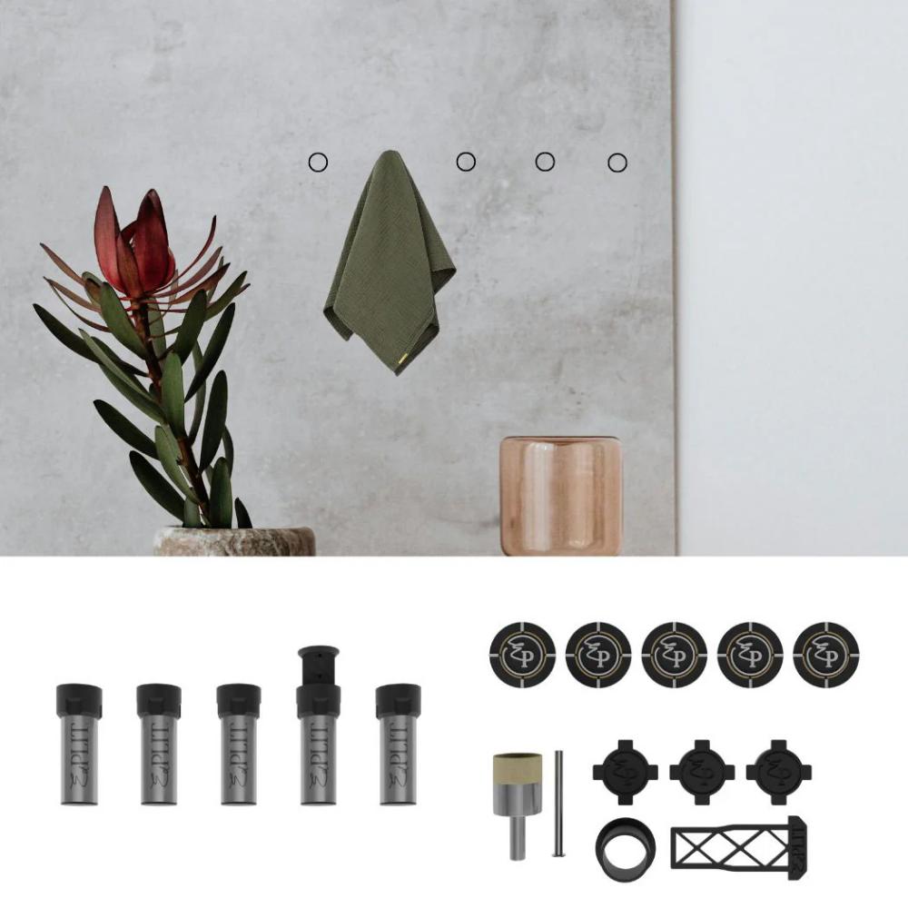 Κρυφό Σετ Άγκριστρο Πετσέτας Edplit – Hidden Towel Holder Set (5 Τεμάχια)