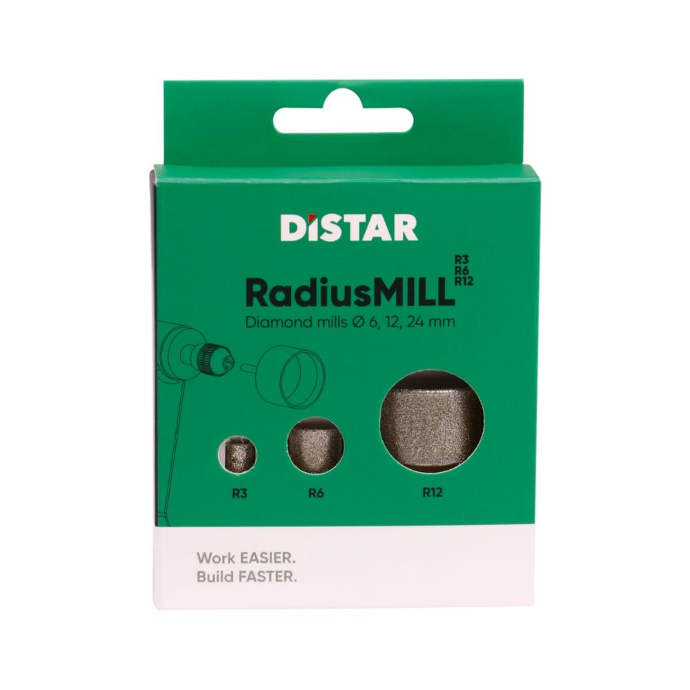 Σετ Διαμαντοφρέζες RadiusMILL R3, R6, R12 Για Πολυεργαλεία Μίνι Distar